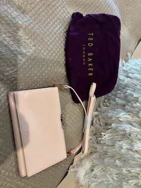 Ted Baker Pale Pink Crossbody with Rose Gold Hardware